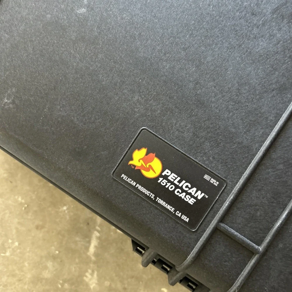 Pelican 1510 Travel Hard Portable Case Camera Wheeled Handle Luggage Black